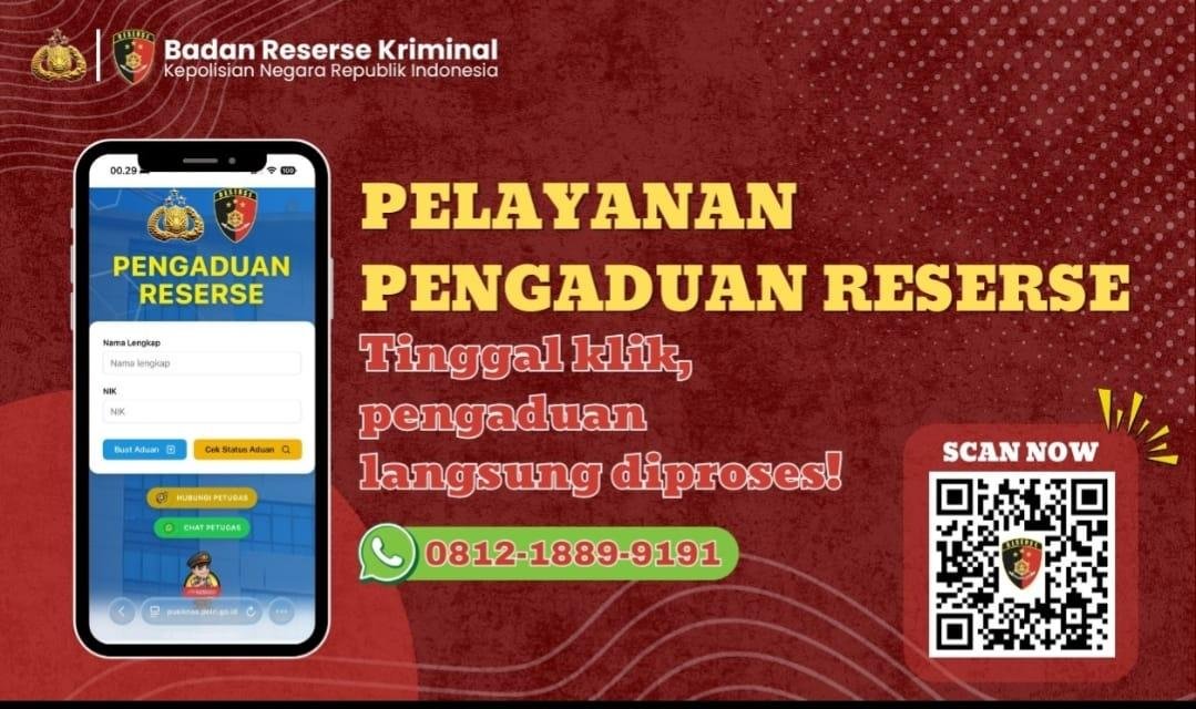 Wakapolri Luncurkan Program Pelayanan Pengaduan Reserse