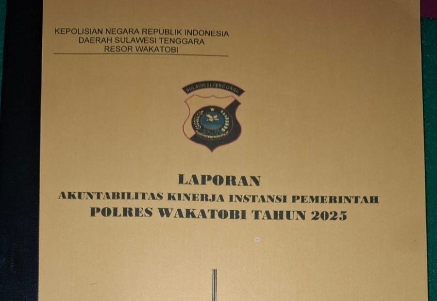Polres Wakatobi sususn  Laporan Akuntabilitas Kinerja Instansi Pemerintah Tahun 2025