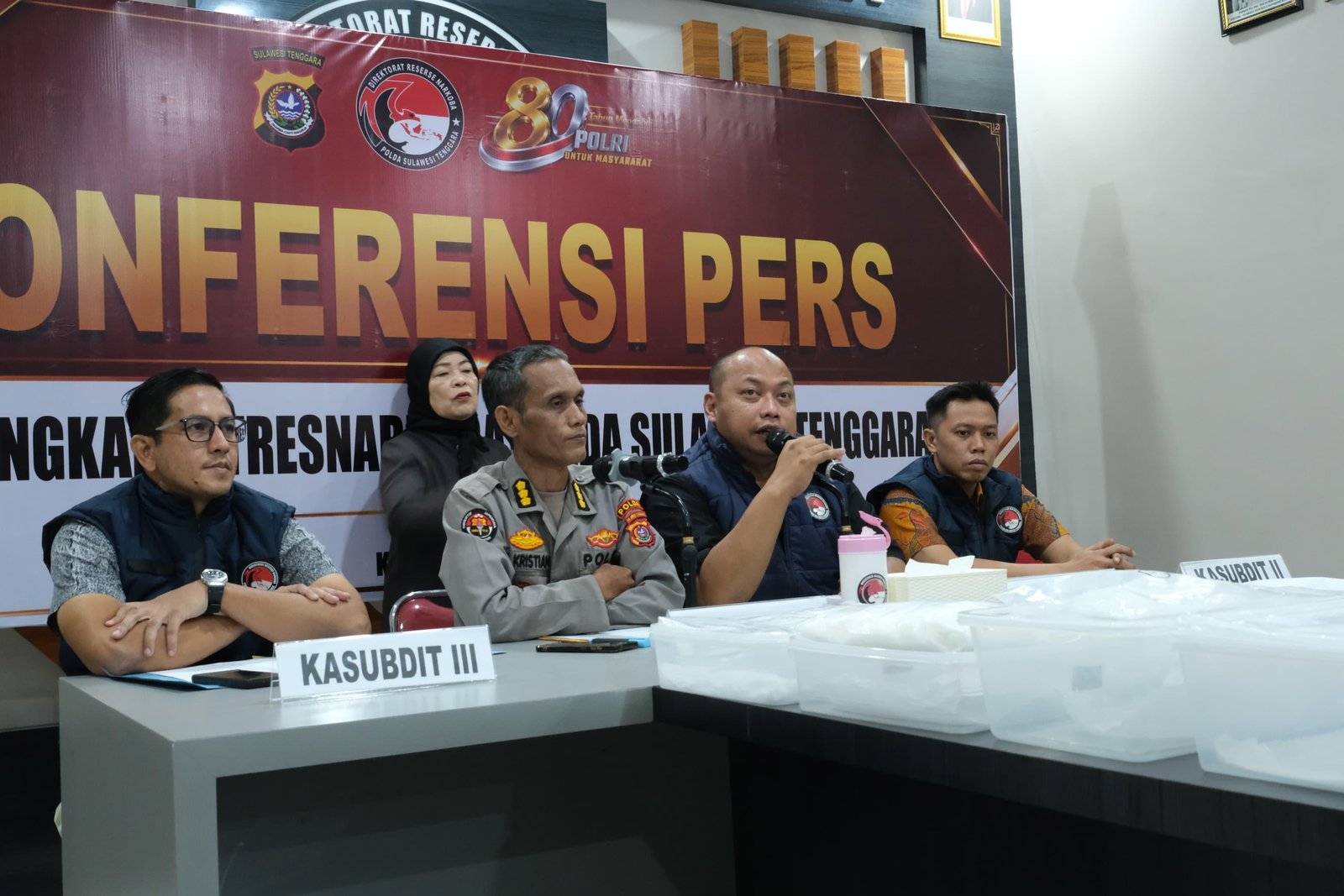 Ditresnarkoba Polda Sultra Ungkap Dua Kasus Narkotika, Sita 3 Kilogram Sabu