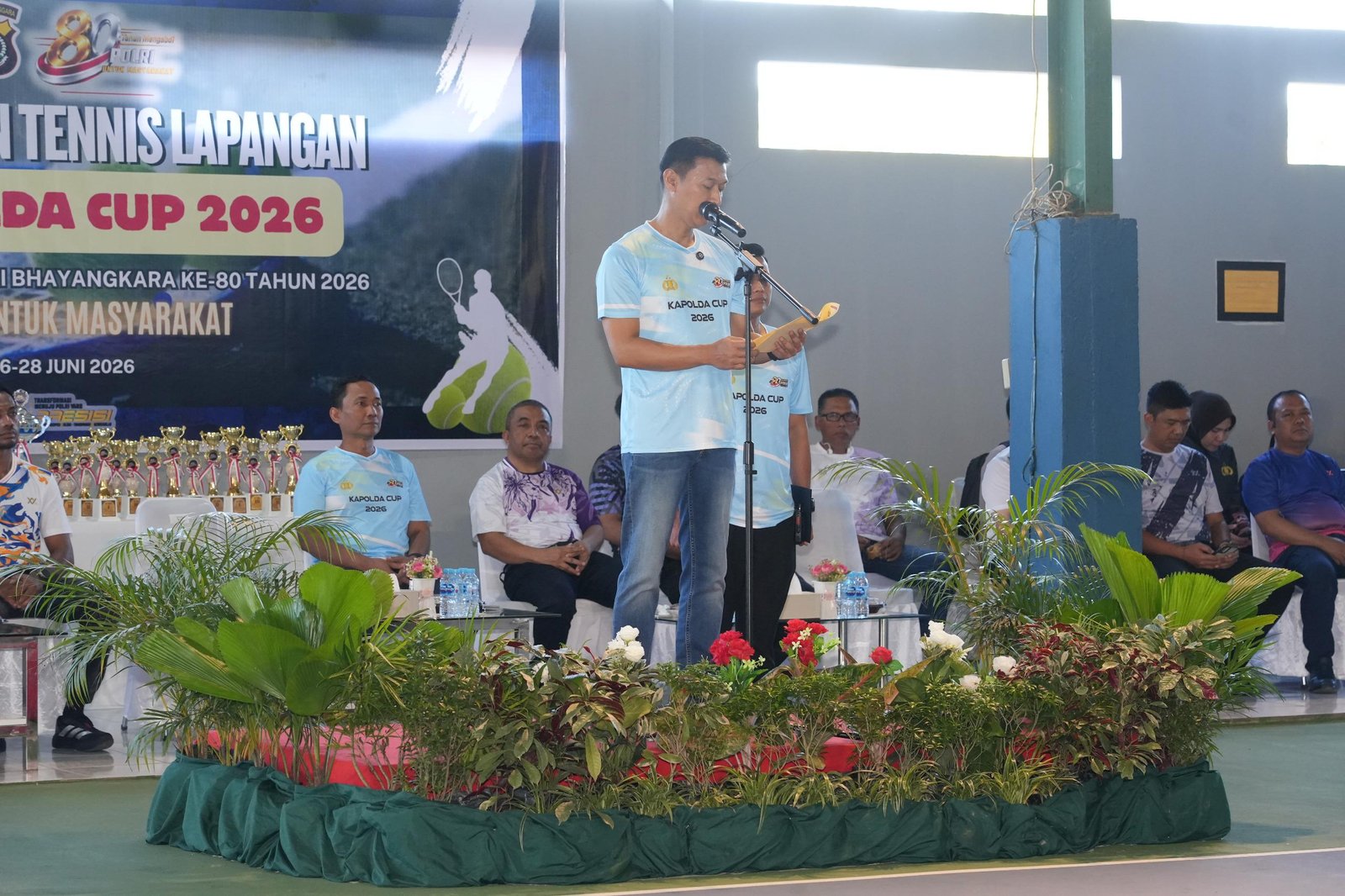 Pererat Soliditas Polri dan Masyarakat Melalui Olahraga, Kapolda Sultra Buka Kejuaraan Tenis Lapangan Dalam Rangka Hari Bhayangkara ke-80