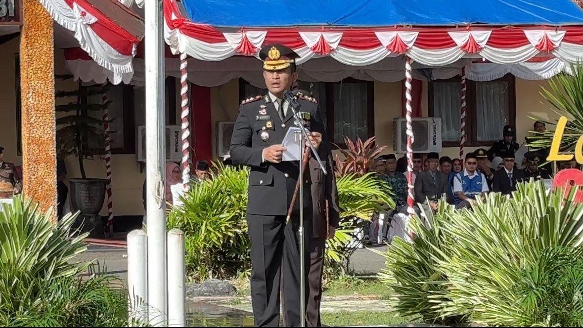 Polres Wakatobi Gelar Upacara Hari Bhayangkara ke-80, Tekankan Profesionalisme dan Bijak Bermedia Sosial