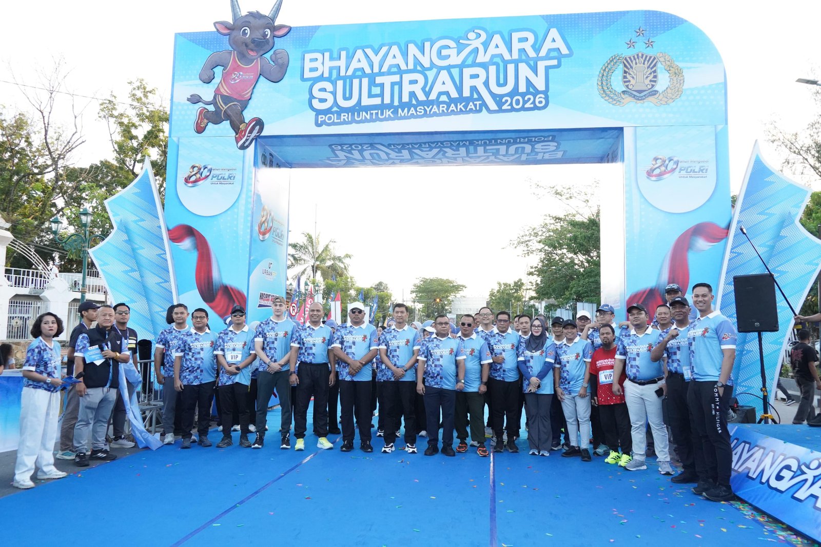 Bhayangkara Sultra Run 2026 Bersama Masyarakat, Polda Sultra Luncurkan Simpul (SIM Masuk Pulau)