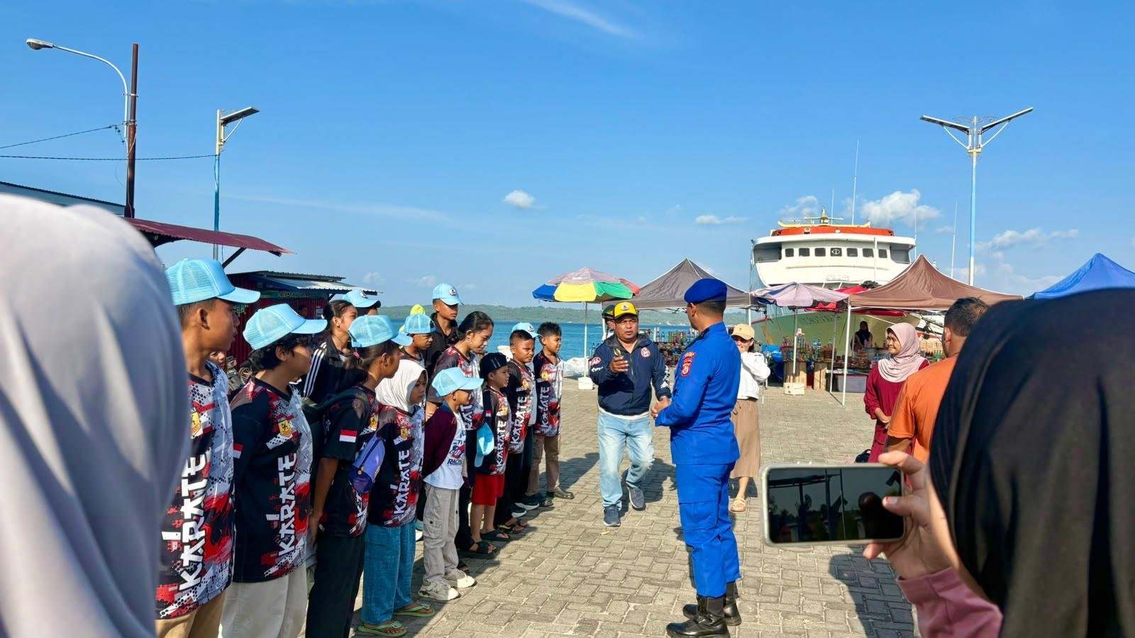 Kasat Polairud Polres Wakatobi Berikan Motivasi kepada Atlet, Tekankan Pentingnya Sportivitas dan Mental Bertanding
