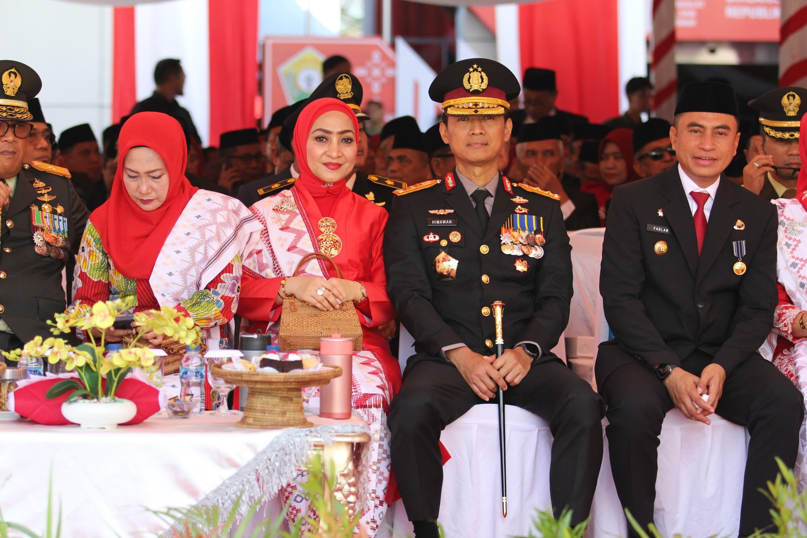 Kapolda Sultra Hadiri Upacara HUT ke-81 RI di Kantor Gubernur Bersama Forkopimda
