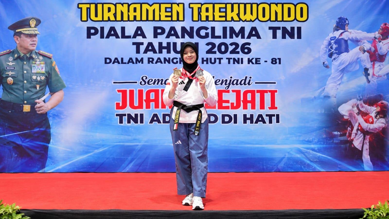 Wujud Pembinaan SDM Unggul, Anggota Polda Sultra Sukses Ukir Prestasi di Kejuaraan Taekwondo Piala Panglima TNI 2026