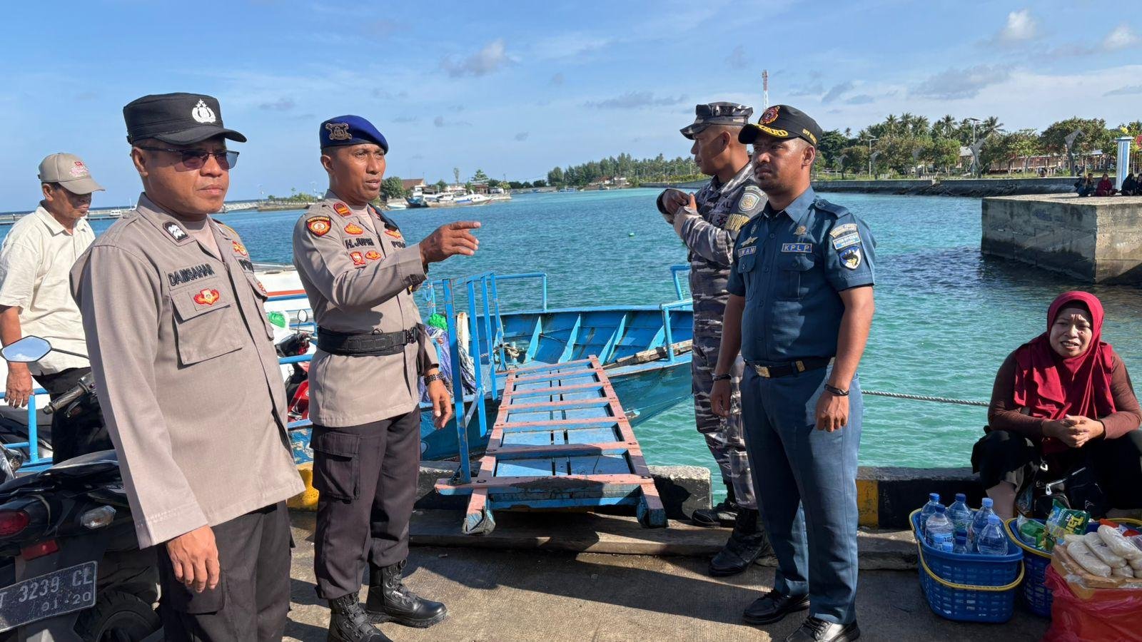 Pos PAM Ops Ketupat Pengamanan Keberangkatan Tiga Kapal, Arus Balik Mudik Berjalan Lancar