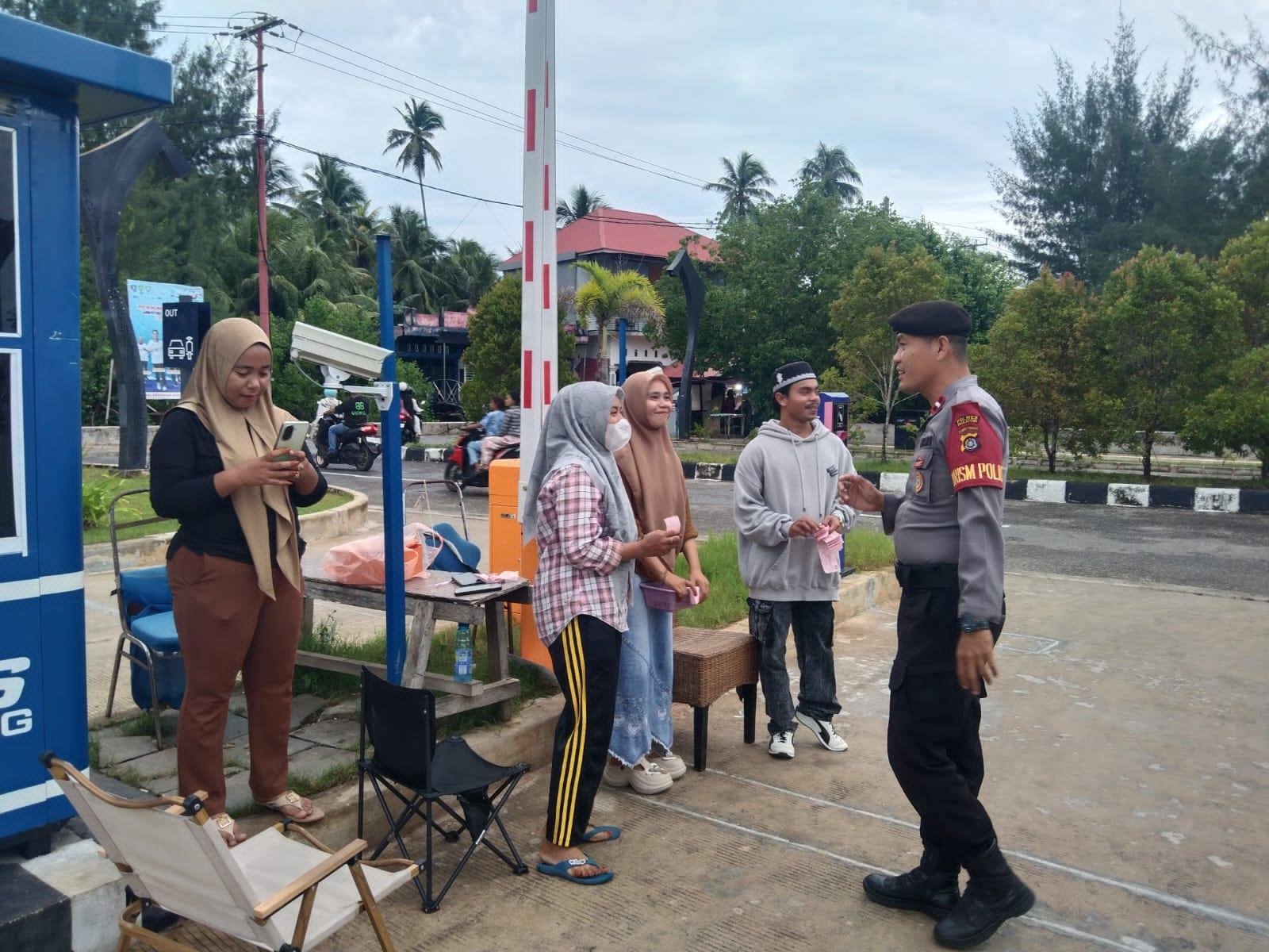 Patroli Wisata Satpamobvit Polres Wakatobi di Maritime Center Berjalan Aman dan Kondusif
