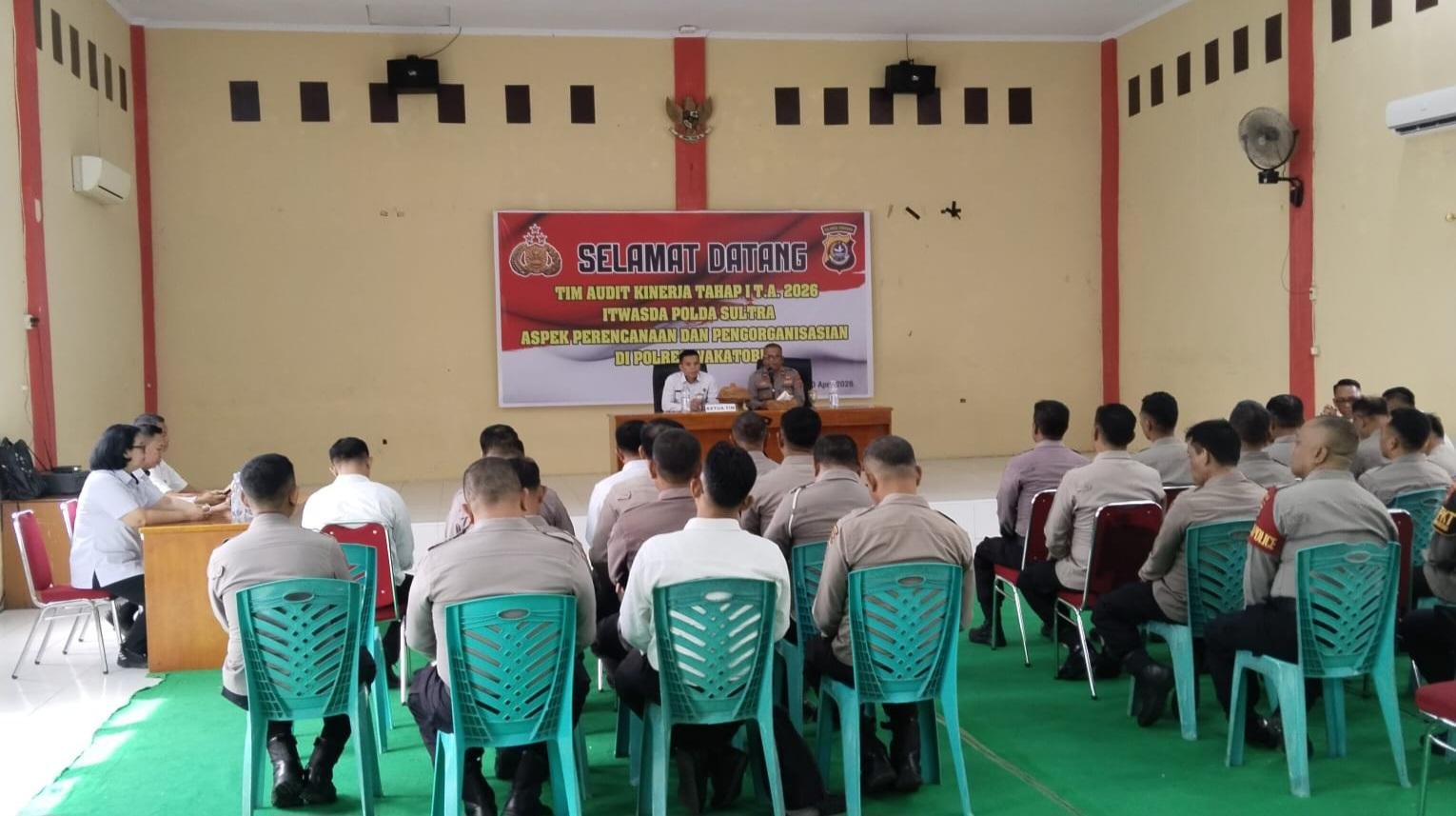 Audit Kinerja Tahap I 2026, Itwasda Polda Sultra Fokus Aspek Perencanaan dan Pengorganisasian di Polres Wakatobi