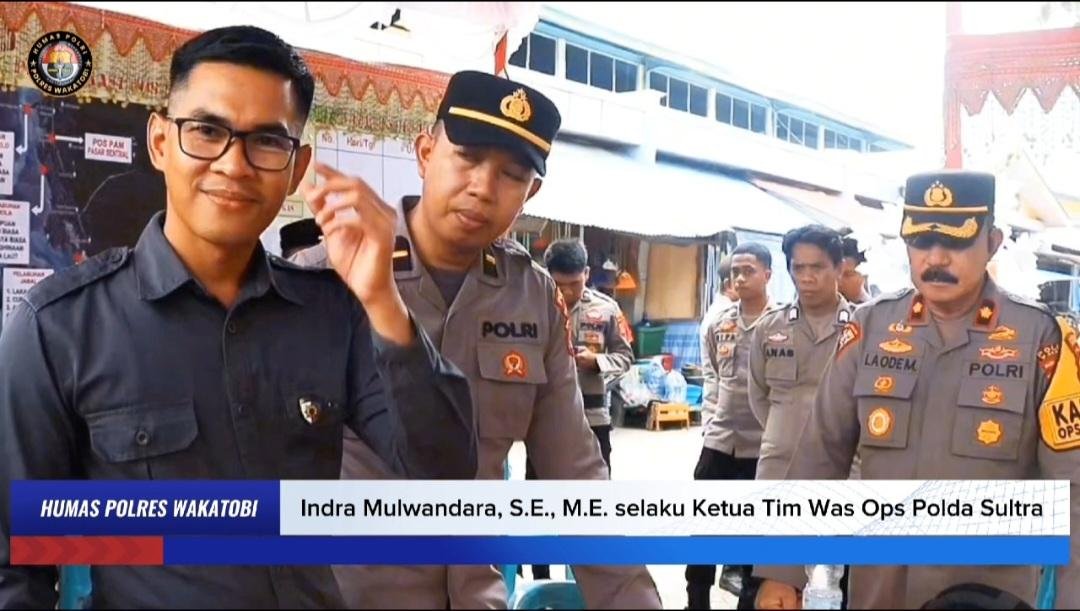 Tim Was Ops Polda Sultra Laksanakan Pengawasan Operasi Lilin Anoa 2025 di Wilayah Wakatobi